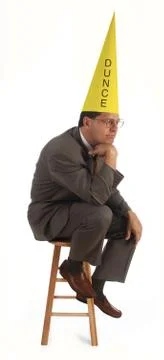 The dunce Foto stock