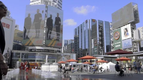 Dundas Square Toronto Video stock 94781129
