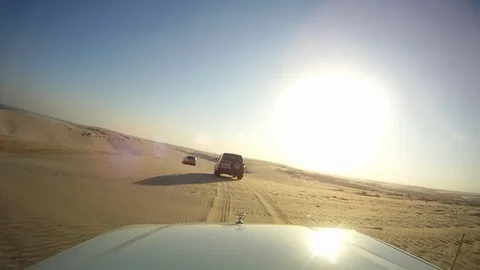 Dune Bashing 01 5/9 Stock Footage 87072802