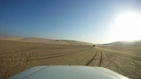 Dune Bashing 01 6/9 Stock Footage 87073517