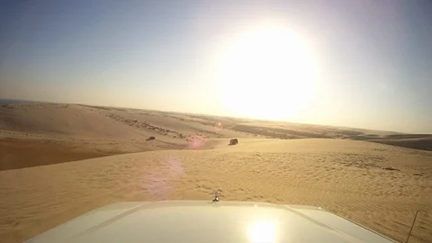 Dune Bashing 01 7/9 Stock Footage 87074211