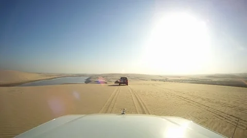 Dune Bashing  02 15/19 Stock Footage 87085993
