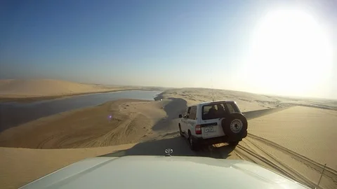 Dune Bashing 02 16/19 Stock Footage 87086707