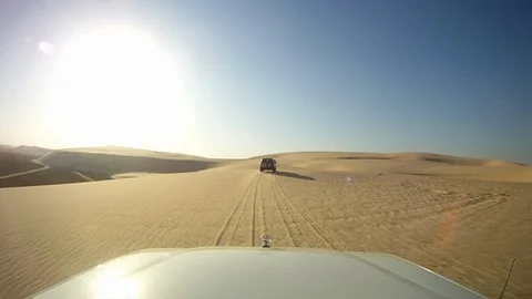 Dune Bashing 02 3/19 Stock Footage 87088893