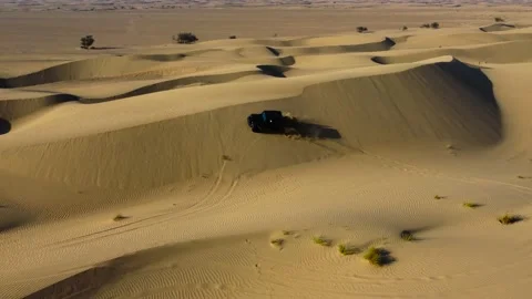 Dune bashing in Dubai Stock Footage 168361277