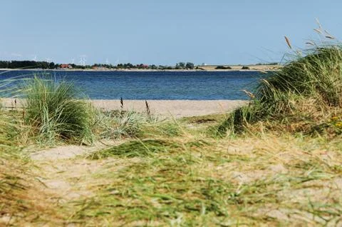 Dune beach sea fehmarn Stock Photos