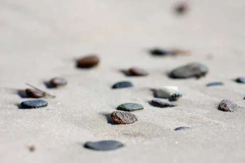 Dune on beach at sunset 스톡 사진