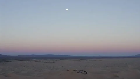 Dune Buggies on Algodones Sand Dunes Wilderness Area California Drone View Stock Footage 150296473
