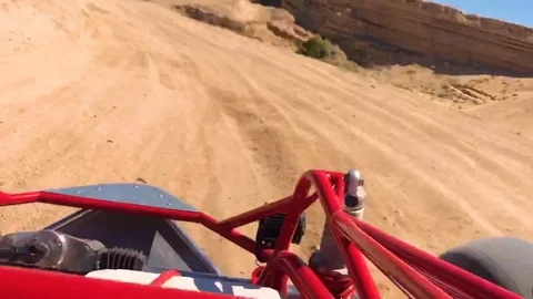 Dune Buggy offroading in the Ocotillo Desert Stock Footage 112099133
