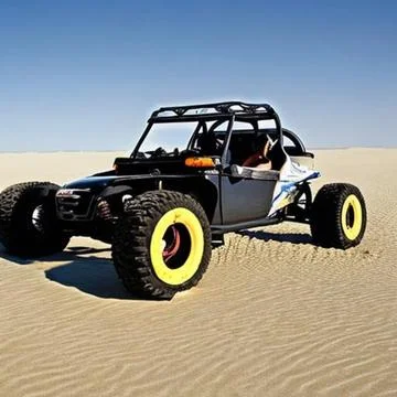 Dune Buggy Parked Ilustração Stock
