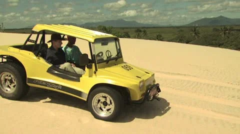 Dune Buggy on the Sand 10 Stockbeeldmateriaal 19246867