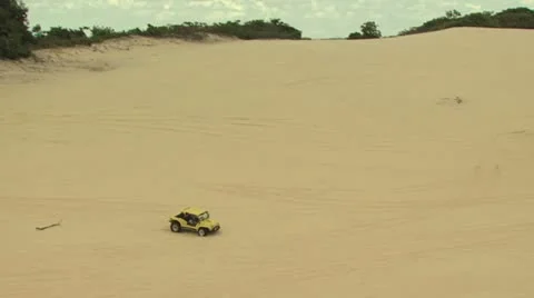 Dune Buggy on the Sand 13 Video stock 19247356
