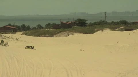 Dune Buggy on the Sand 2 Video stock 19246175