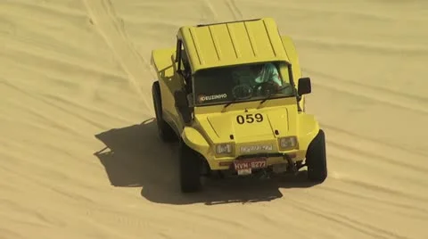 Dune Buggy on the Sand 7 Video stock 19246601