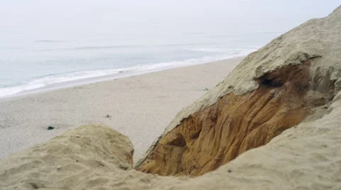 Dune erosion on Cape Cod 1 Video stock 40669158