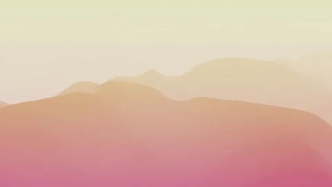 Dune gradient aimation warm sunset horizon vector background Vídeo Stock 343723886