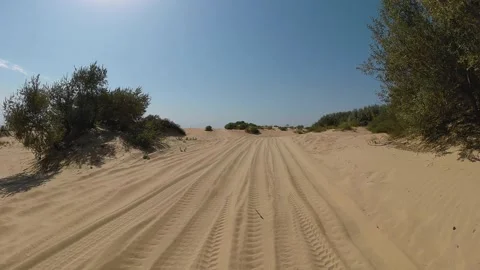 Dune Jeeping 스톡 동영상 235715698