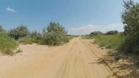 Dune Jeeping 스톡 동영상 235832673