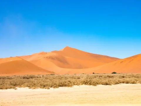 Dune landscape at Sossuslvei in Namibia Stock Photos