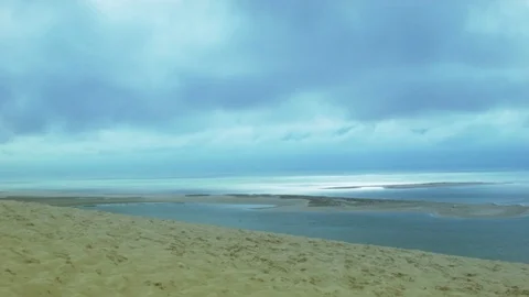 Dune of the Pyla time-laps Stock Footage 81098977