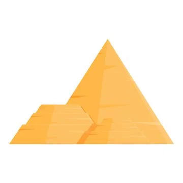 Dune pyramid icon cartoon vector. Egypt desert Stock Illustration