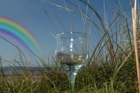 Dune rainbow waters Stock Photos
