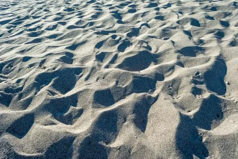 Dune of sand on the beach Stock Photos
