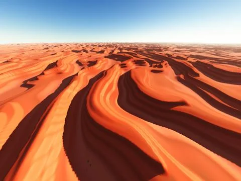 Dune of sands 库存插图