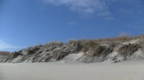Dune on sandy beach 스톡 동영상 11844036