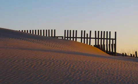 Dune at sunset Stock Photos