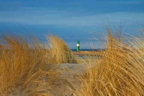 Düne in warnemünde Stock Photos