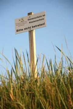 Dünenschutz Stock Photos