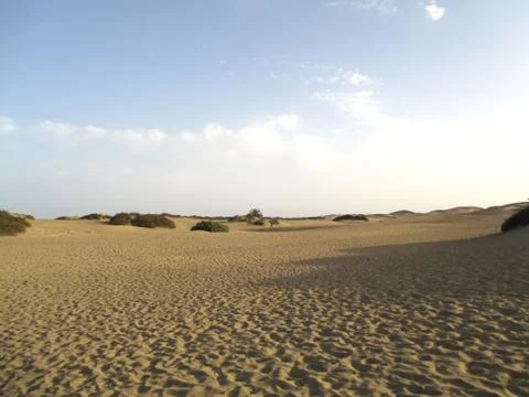 Dunes at a beach in spain Stock Photos