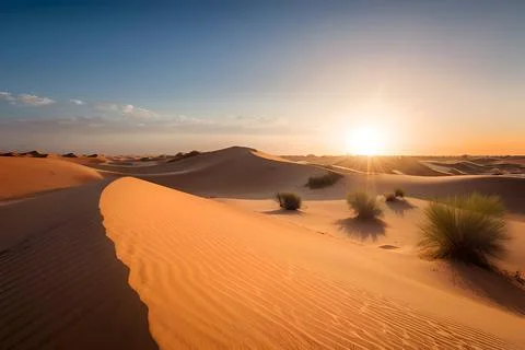 Dunes In The Desert Stock Photos