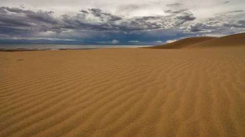 Dunes in the Gobi desert. Mongolia Stock-Footage 66255492