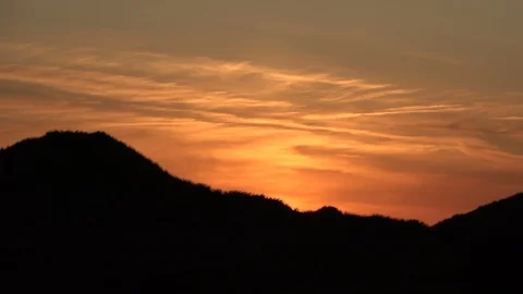 Dunes with marram gras by sunset, Thy National Park Stock Footage 118463700