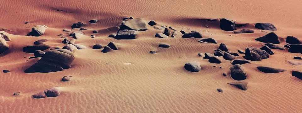 Dunes of Mars Stock Illustration