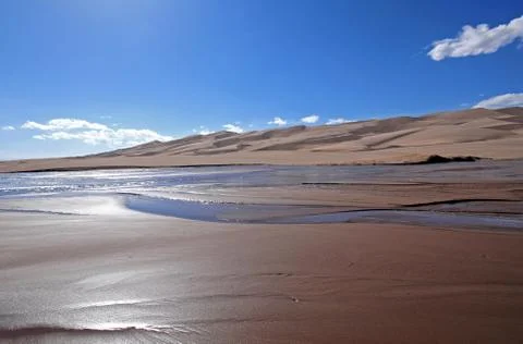 Dunes river Stock Photos