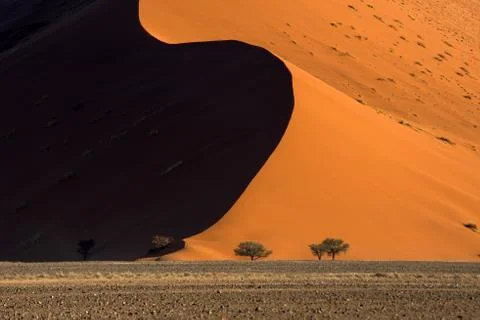 Dunes at Sossusvlei, Namibia Stock Photos