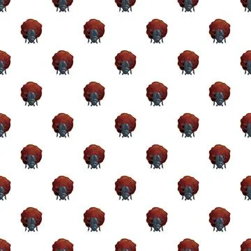 Dung beetle rolling dung ball seamless pattern background 스톡 일러스트