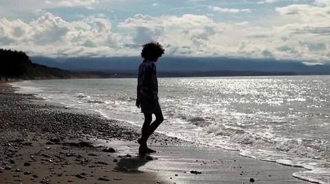 Dungeness Spit Play Day Stock Footage 41898701