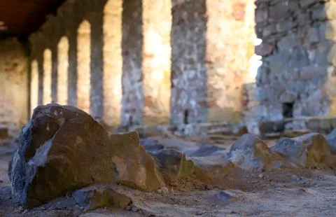 Dungeons of the old castle Stock Photos