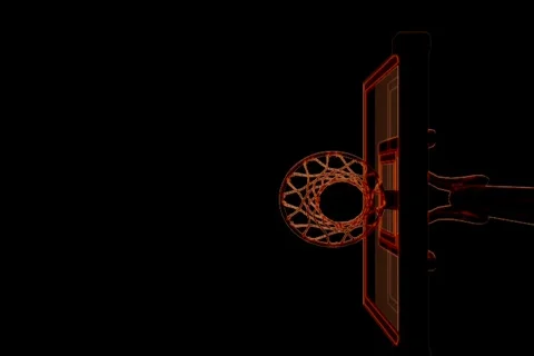 Dunk Floor Shaded Stock Footage 335033