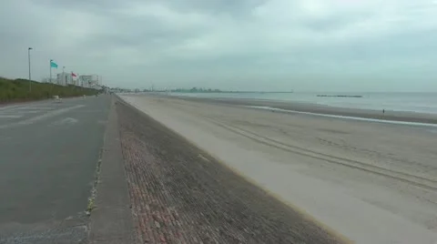 Dunkirk beach, scene of mass evacuation of British Expeditionary Force 1940 動画素材 12407196