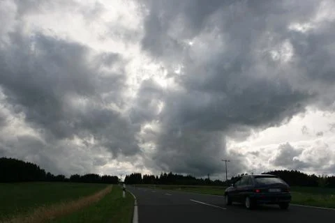 Dunkle Wolken Stock Photos