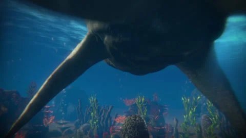 Dunkleosteus swims epic in Devonian ocean Видео 244882308