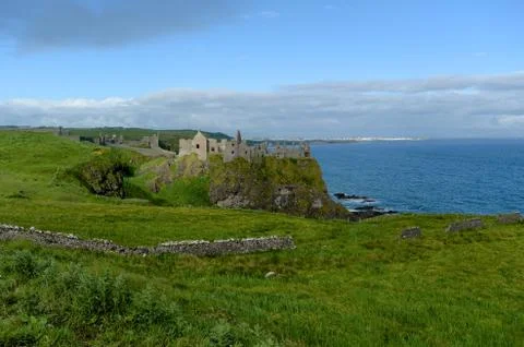 Dunluce Castle Foto stock