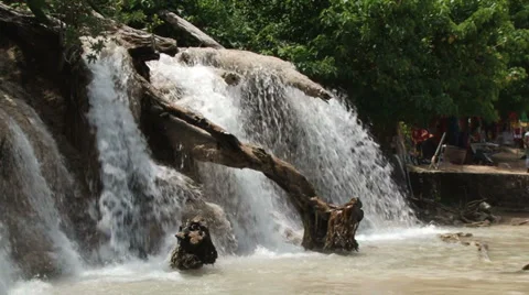 Dunn river falls Stock Footage 35870315
