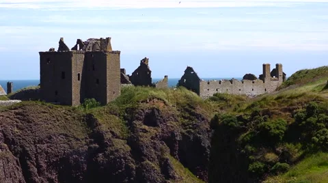 Dunnottar Castle Stock Footage 40040791