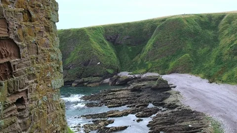 Dunnottar Castle Stock Footage 82038210